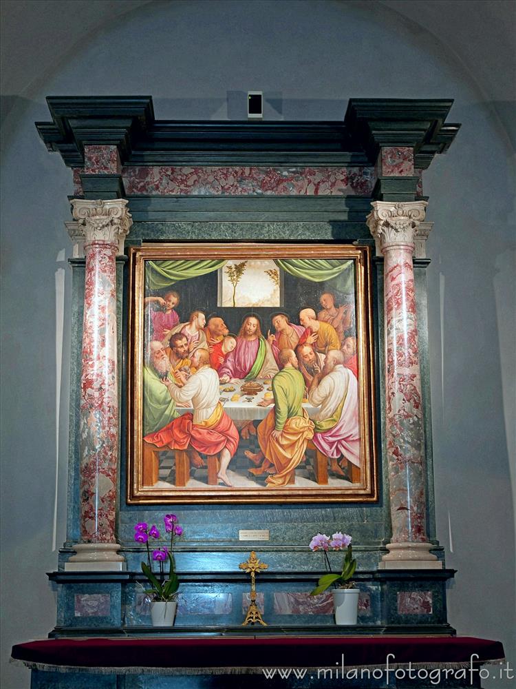 Oropa (Biella, Italy) - Last Supper by Bernardino Lanino in the Ancient Basilica of the Sanctuary of Oropa